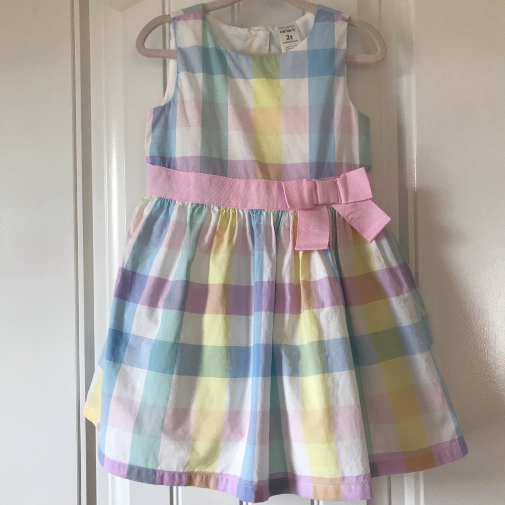 NWOT Carter’s Gingham Print Dress Size 2T